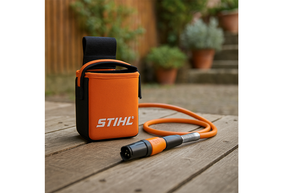 Απεικονίζεται η θήκη πάνω σε πάγκο.